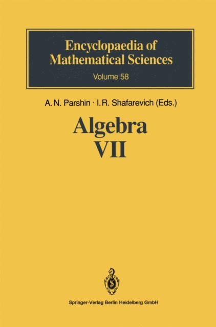 H. Zieschang, P.F. Kurchanov, R.I. Grigorchuk, D.J. Collins, I.R. Shafarevich, A.I. Kostrikin - Algebra VII, E-bok