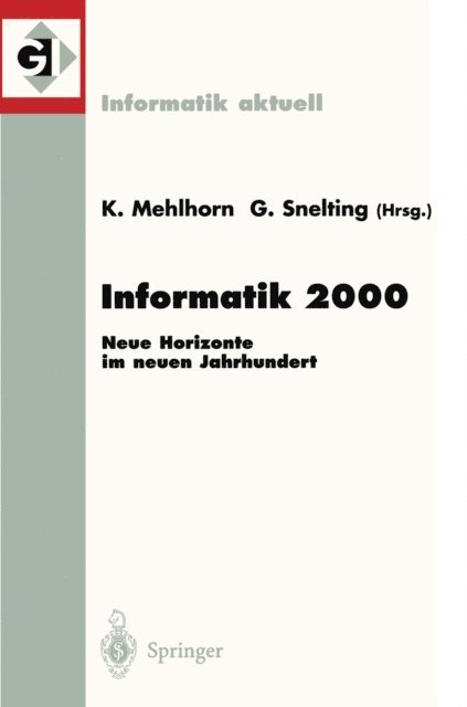 Gregor Snelting, Kurt Mehlhorn - Informatik 2000, E-bok