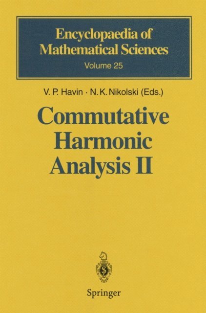 N.K. Nikolski, V.P. Havin - Commutative Harmonic Analysis II, E-bok