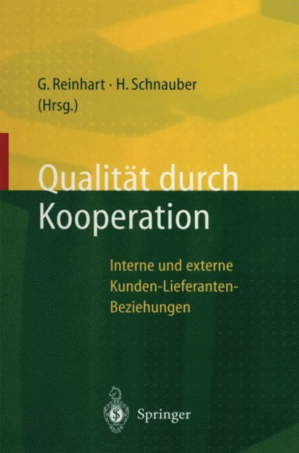 Herbert Schnauber, Gunther Reinhart - Qualität durch Kooperation, E-bok