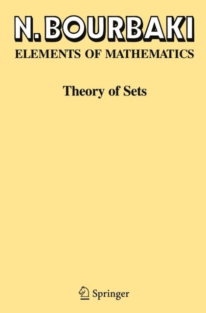 N. Bourbaki - Theory of Sets, E-bok