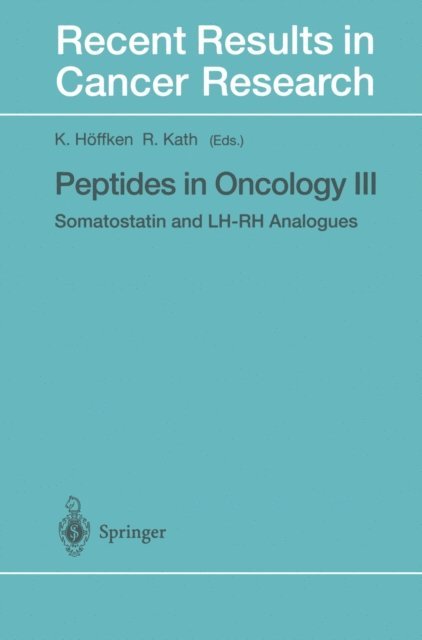 R. Kath, K. Hoffken - Peptides in Oncology III, E-bok. Tillgänglighet: Lägg i varukorg