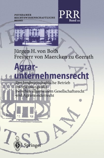Jurgen von Both Freiherr von Maercken zu Geerath - Agrar-unternehmensrecht, E-bok