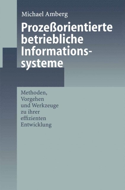 Michael Amberg - Prozeßorientierte betriebliche Informationssysteme, E-bok