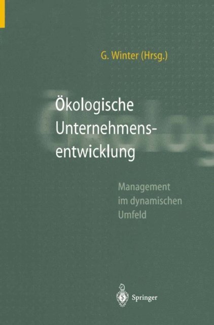 Georg Winter - Ökologische Unternehmensentwicklung, E-bok