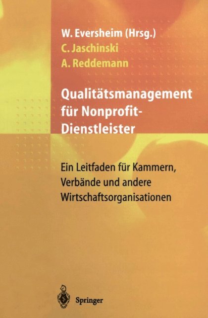 Andreas Reddemann, Christoph Jaschinski, Walter Eversheim - Qualitätsmanagement für Nonprofit-Dienstleister, E-bok