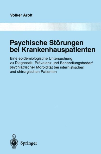 Volker Arolt - Psychische Störungen bei Krankenhauspatienten, E-bok
