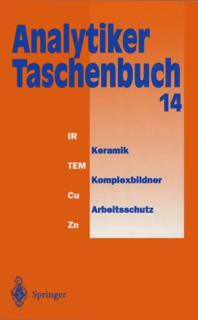 Hermann Wisser, Gunter Tolg, Georg Schwedt, Ingo Luderwald, Walter Huber, Rudolf Galensa, Wilhelm Fresenius, Klaus Danzer, Rolf Borsdorf, A. Mufit Bahadir, Helmut Gunzler - Analytiker-Taschenbuch, E-bok