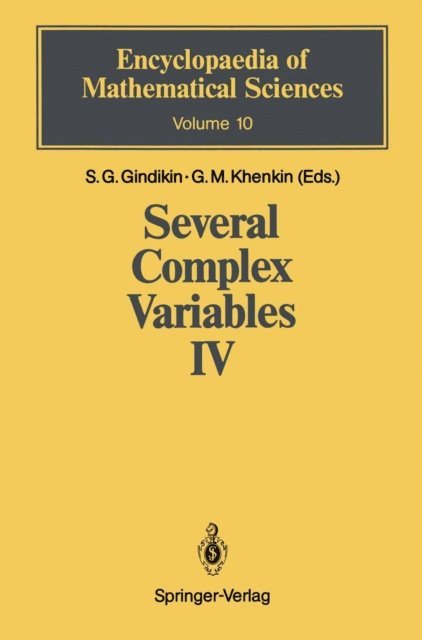 Gennadij M. Khenkin, Semen G. Gindikin - Several Complex Variables IV, E-bok