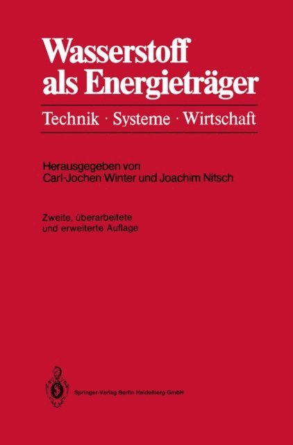 Joachim Nitsch, Carl-Jochen Winter - Wasserstoff als Energieträger, E-bok