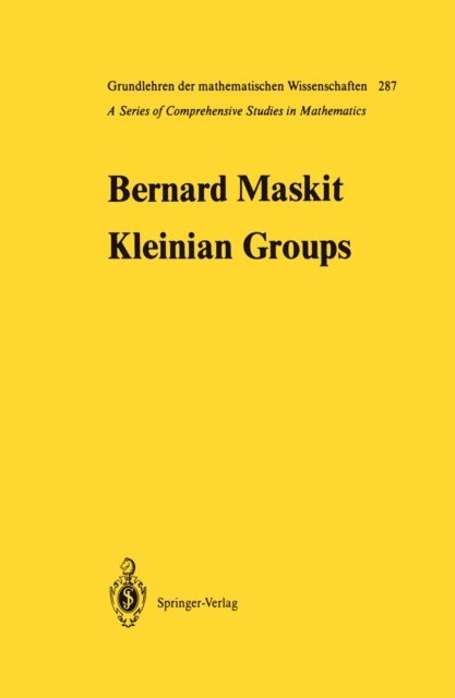 Bernard Maskit - Kleinian Groups, E-bok