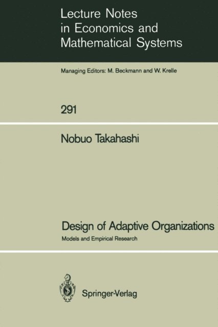 Nobuo Takahashi - Design of Adaptive Organizations, E-bok