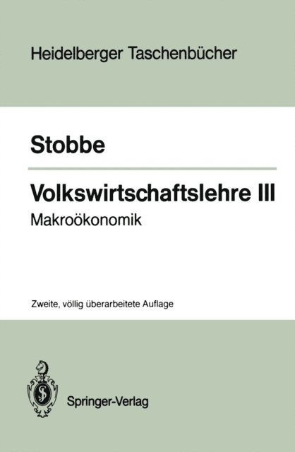 Alfred Stobbe - Volkswirtschaftslehre III, E-bok
