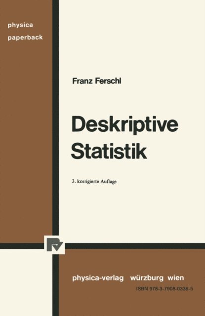 Franz Ferschl - Deskriptive Statistik, E-bok