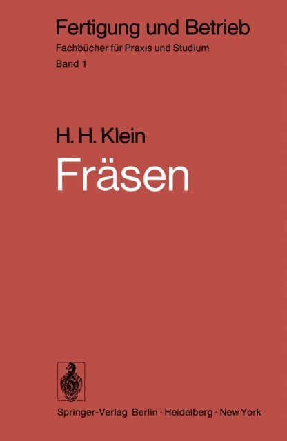 H.H. Klein - Fräsen, E-bok