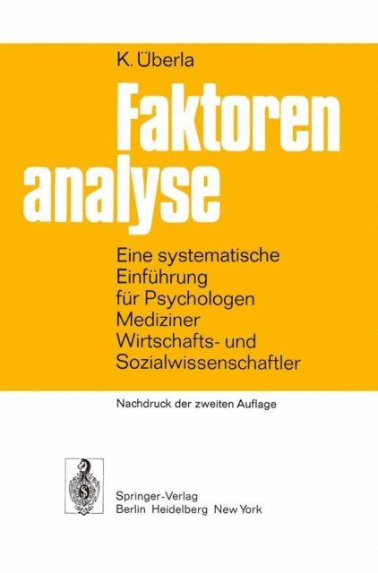 K. Uberla - Faktorenanalyse, E-bok