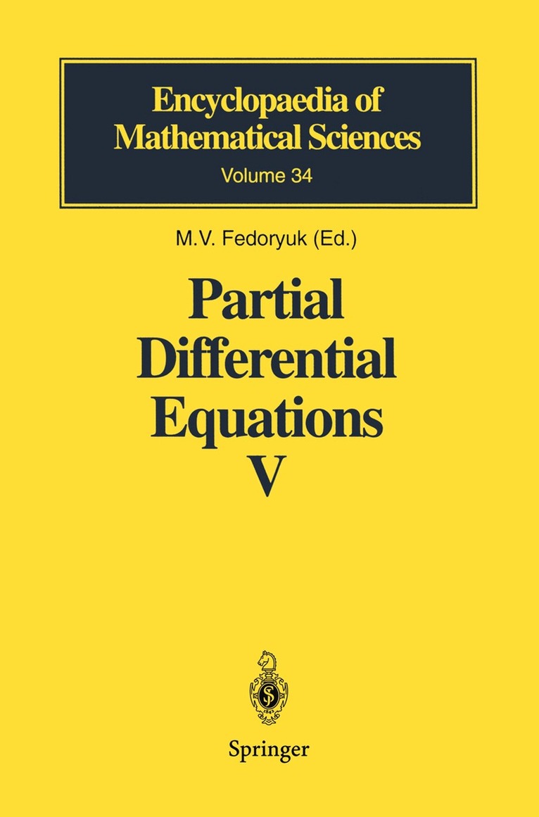 M.V. Fedoryuk - Partial Differential Equations V, Häftad