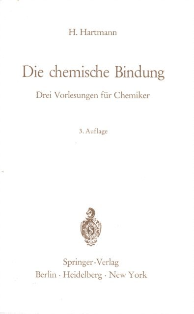 Hermann Hartmann - Die chemische Bindung, E-bok