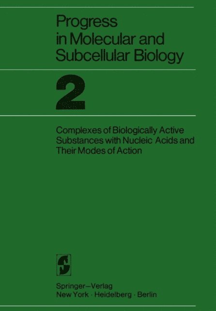 Robert E. Rhoads - Proceedings of the Research Symposium on Complexes of Biologically Active Substances with Nucleic Acids and Their Modes of Action, E-bok