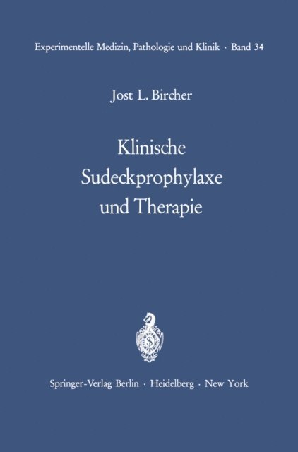 J. L. Bircher - Klinische Sudeckprophylaxe und Therapie, E-bok