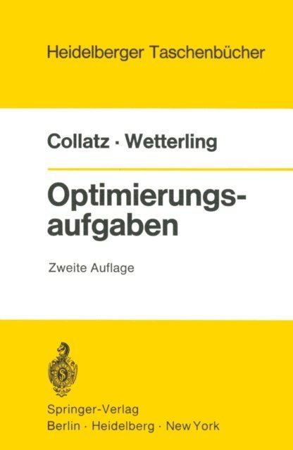 W. Wetterling, L. Collatz - Optimierungsaufgaben, E-bok