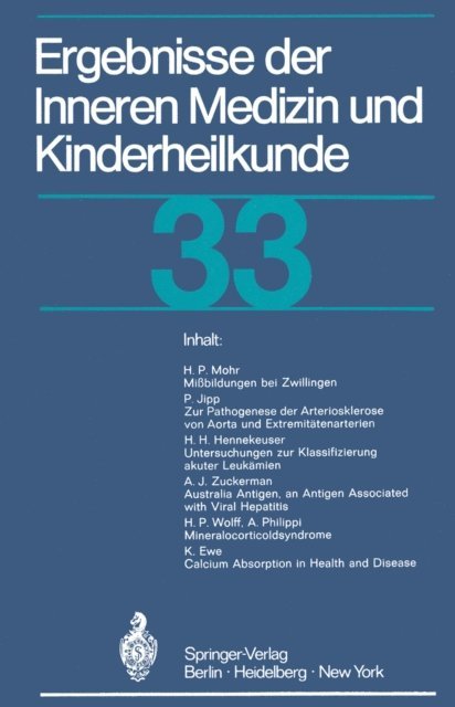 Gustav-A.v. Harnack, Paul Frick - Ergebnisse der Inneren Medizin und Kinderheilkunde, E-bok