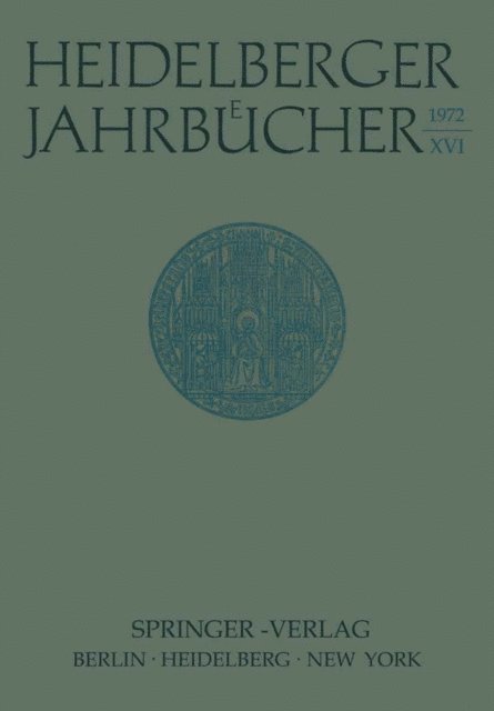 H. Schipperges - Heidelberger Jahrbücher, E-bok