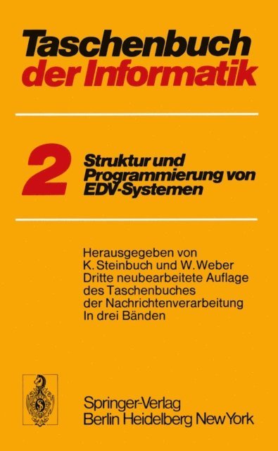 W. Weber, Karl Steinbuch - Taschenbuch der Informatik, E-bok