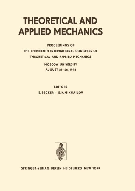 G. K. Mikhailov, E. Becker - Theoretical and Applied Mechanics, E-bok