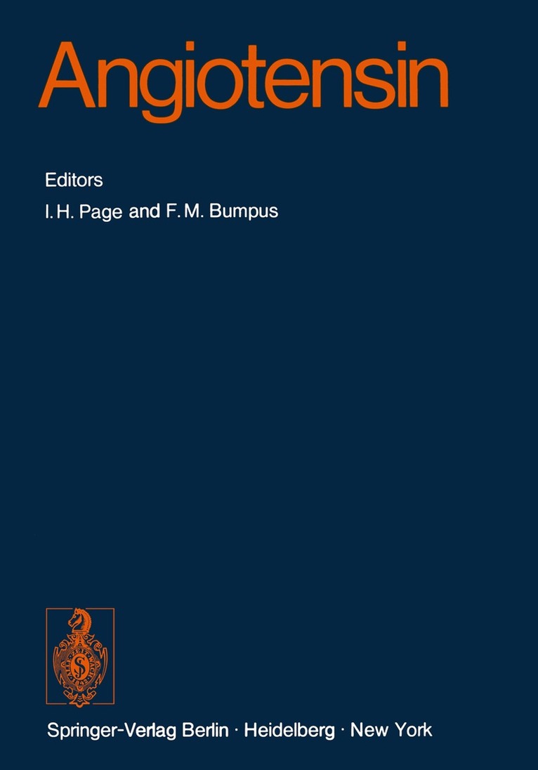I.H. Page, F.M. Bumpus - Angiotensin, Häftad