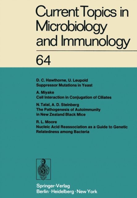 E. Wecker, P. K. Vogt, L. Syru?ek, M. Sela, H. G. Schweiger, R. Rott, O. Maaloe, H. Koprowski, P. Koldovsky, N. K. Jerne, J. H. Humphrey, P. H. Hofschneider, W. Henle, R. Haas, W. Arber - Current Topics in Microbiology and Immunology, E-bok