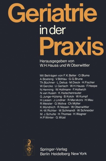 W. Oberwittler, W.H. Hauss - Geriatrie in der Praxis, E-bok