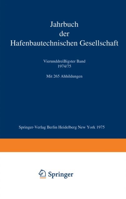 Reinhart Kuhn, Arved Bolle - Jahrbuch der Hafenbautechnischen Gesellschaft, E-bok