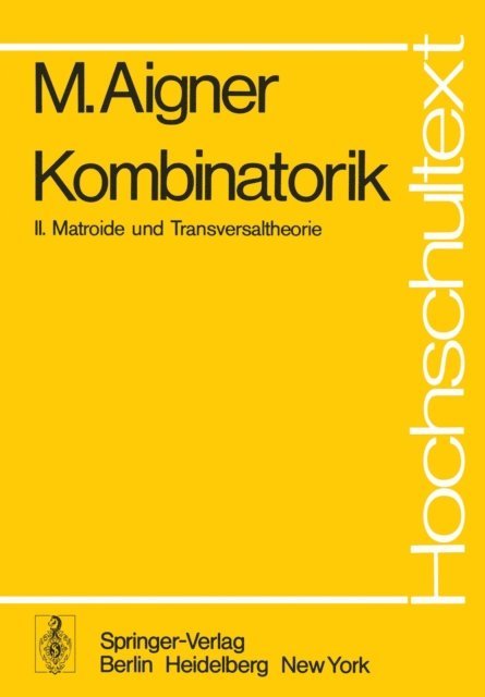 Martin Aigner - Kombinatorik, E-bok
