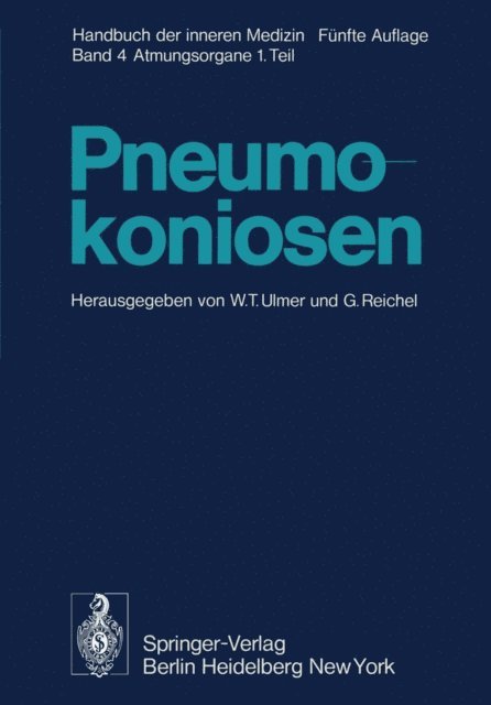 G. Reichel, W.T. Ulmer - Pneumokoniosen, E-bok