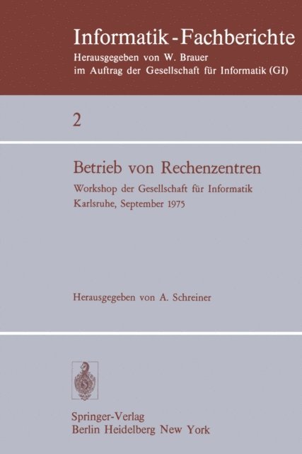 A. Schreiner - Betrieb von Rechenzentren, E-bok