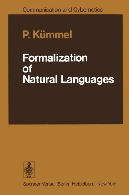 P. Kummel - Formalization of Natural Languages, E-bok