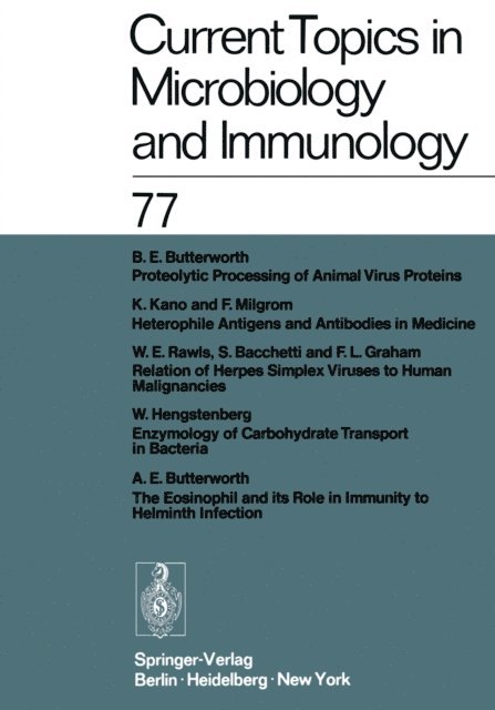 P. K. Vogt, L. Syru?ek, H. G. Schweiger, R. Rott, F. Melchers, O. Maaloe, H. Koprowski, P. Koldovsky, J. Klein, J. H. Humprey, P. H. Hofschneider, W. Henle, W. Arber - Current Topics in Microbiology and Immunology, E-bok