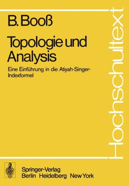 B. Booss - Topologie und Analysis, E-bok. Tillgänglighet: Lägg i varukorg
