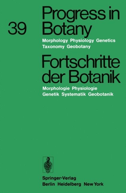 Hubert Ziegler, Eberhard Schnepf, Hermann Merxmuller, Karl Esser, Heinz Ellenberg - Progress in Botany / Fortschritte der Botanik, E-bok