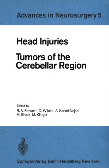 M. Klinger, Mario Brock, A. Karimi-Nejad, O. Wilcke, R. A. Frowein - Head Injuries, E-bok