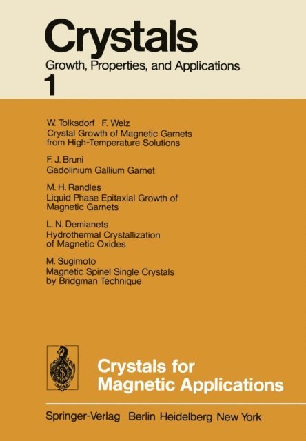 C.J.M. Rooijmans - Crystals for Magnetic Applications, E-bok