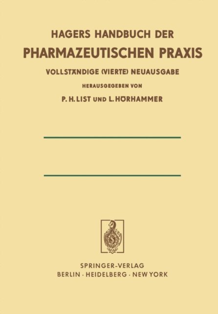 Ludwig Horhammer, Paul Heinz List - Chemikalien und Drogen Teil C: T–Z, E-bok