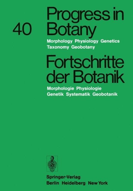 Hubert Ziegler, Eberhard Schnepf, Hermann Merxmuller, Karl Esser, Heinz Ellenberg - Progress in Botany/Fortschritte der Botanik, E-bok