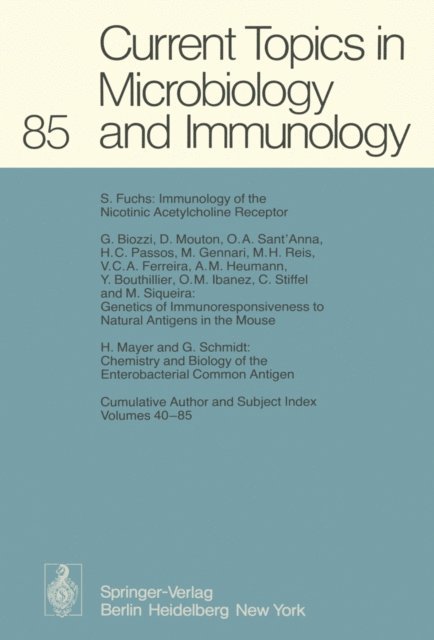 P. K. Vogt, L. Syru?ek, H. G. Schweiger, R. Rott, F. Melchers, O. Maaloe, H. Koprowski, P. Koldovsky, J. Klein, J. H. Humphrey, P. H. Hofschneider, W. Henle, S. Falkow, W. Arber - Current Topics in Microbiology and Immunology, E-bok