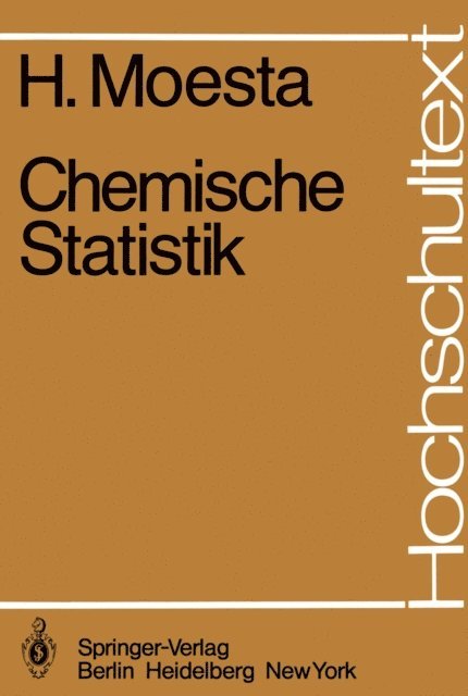 H. Moesta - Chemische Statistik, E-bok