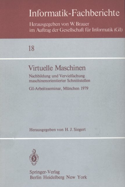 H.J. Siegert - Virtuelle Maschinen, E-bok