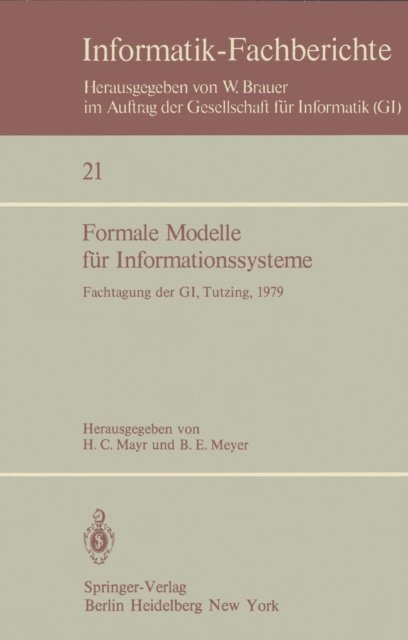 B. E. Meyer, H. C. Mayr - Formale Modelle für Informationssysteme, E-bok