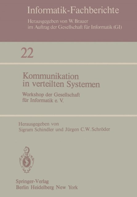 J. C. W. Schroder, S. Schindler - Kommunikation in verteilten Systemen, E-bok