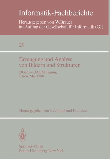 H. Platzer, S. J. Poppl - Erzeugung und Analyse von Bildern und Strukturen, E-bok